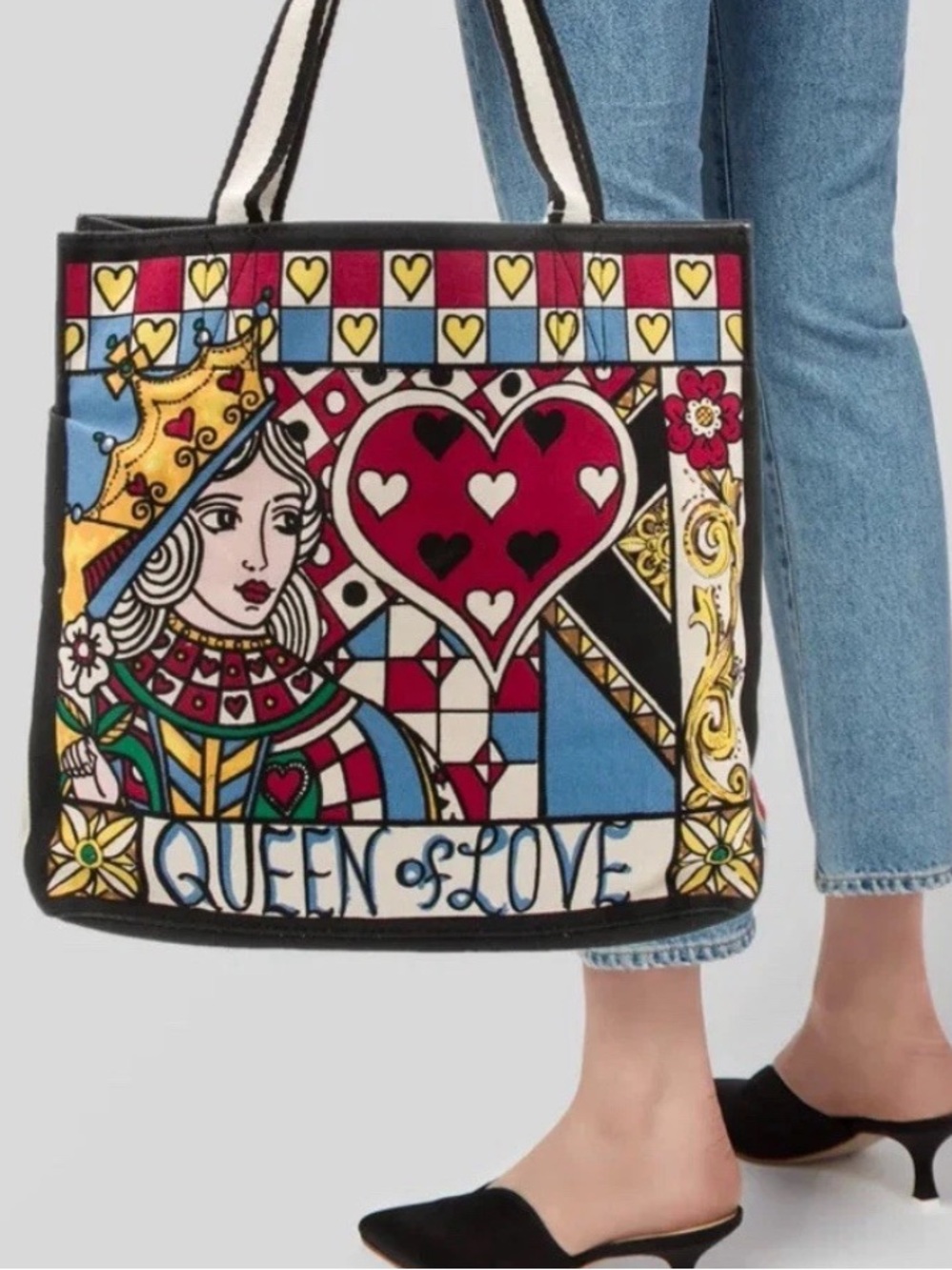 Brighton Queen of Love Printed Tote Bag